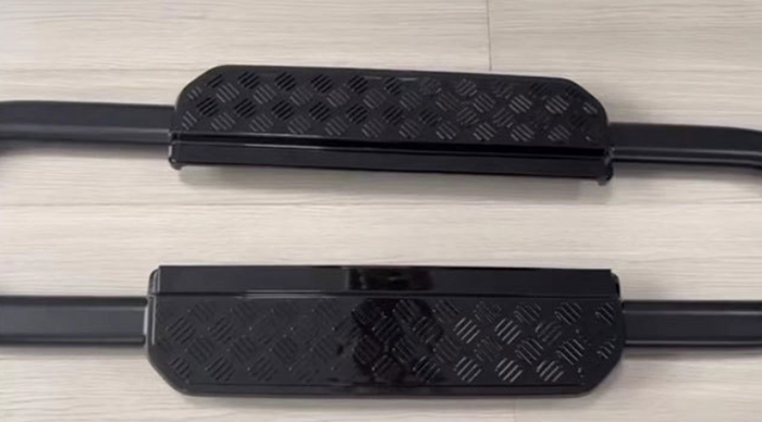 Glossy Black Nerf Bar Running Boards For 2020+ Land Rover Defender 110 130 Aluminium Alloy Side Auto Step Bars