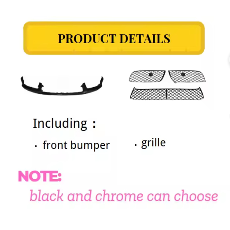 Bentley Continental GT GTC Front Bumper Cover Grille Set 2012-2015 V8 4.0L