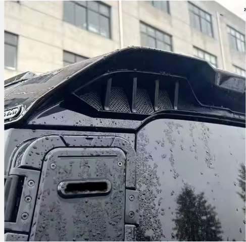 ABS Black Primer Rear Wing for Land Rover Defender 90 110 130 2020-2025